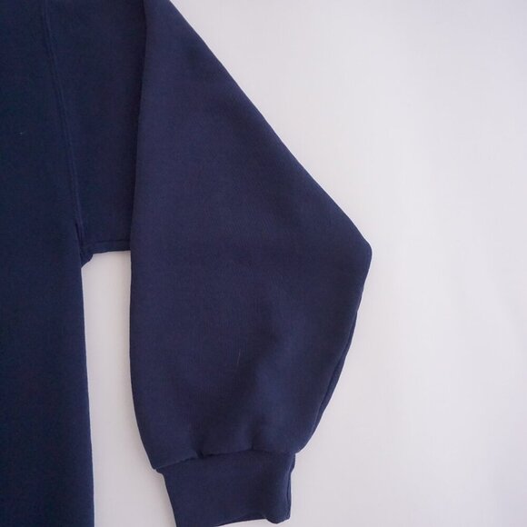 VTG '90S Russell Athletic Navy Red Laurier University Cotton Crewneck Sweater M - Picture 10 of 10